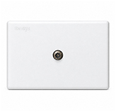 Toma Coaxial Blanco Danubio Eurolight