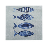 Servilleta High Tide Fish 24x24cm