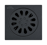 Rejilla Cuadrada 10cm Negro Mate Vitta