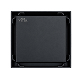 Rejilla Cuadrada Empotrable 10cm Negro Mate Vitta
