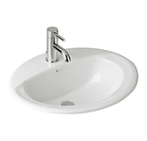 Lavamanos Elea Oval Blanco de Empotrar FV