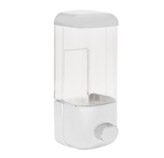 Dispensador de Jabón Líquido Vertical Transparente en el Centro con Un Servicio 500ML