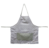 Delantal con Rombos Gris 