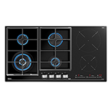 Cocina Mixta JZC 96342 con 4 Quemadores a Gas y 2 de Inducción Vitrocerámica de 90x59cm Teka