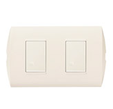 Interruptor Doble Luz Piloto Marfil Modus Style