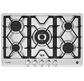 Cocina a Gas con  5 Quemadores de Acero Inoxidable 76x51.7cm General Electric