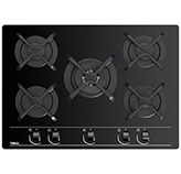 Cocina a Gas con 4 Quemadores +1 Triple Llama Vitrocerámica 70x51cm Teka