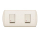 Interruptor Doble Conmutador 3 Vías Con Luz Modus Plus