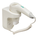 Secador de Cabello Manual Blanco con Cable Espiral