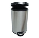 Tacho Redondo 20L de Acero Inoxidable con Pedal