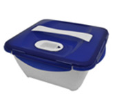 Contenedor para Comidas con Bandeja y Utensilios 