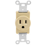 Tomacorriente Polarizado Beige Tipo Cooper