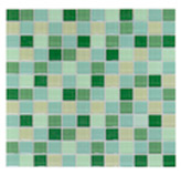 Mosaico de Cristal Mix Verde 30x30cm (0.09)