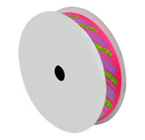 Cinta Navideña Rayas Rojo Verde 10yds