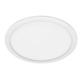 Panel LED Empotrable Redondo Color Blanco de 18W Luz 4100k