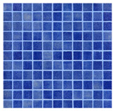 Mosaico de Vidrio Niebla Azul Oscuro 31.5x31.5cm (0.9)