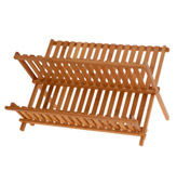 Escurridor de Platos Bambú Plegable 