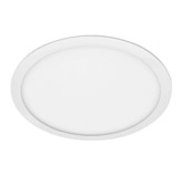 Panel LED Empotrable Redondo Color Blanco de 18W Luz 6000k