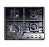 Cocina a Gas con 4 Quemadores EGI-604VDNE 58X50cm Indurama
