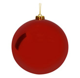 Bola Navideña Grande Rojo Brillante 15cm
