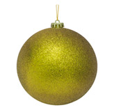Bola Navideña Oro Escarchada 15cm