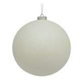 Bola Navideña Blanca Escarchada 15cm