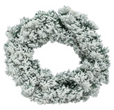 Corona Navideña Blanca 40cm