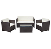 Mueble de Patio Bioko Wengue 4 Piezas
