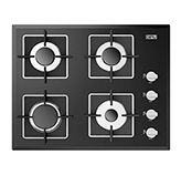 Cocina Mixta JZC 96342 con 4 Quemadores a Gas y 2 de Inducción