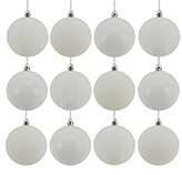 Bola Navideña Blanca 6cm 12 Piezas