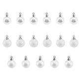 Bolas Blanca para Árbol 3cm 17 Piezas