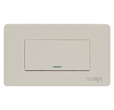 Interruptor Sencillo 1 Via Volga Beige 10A