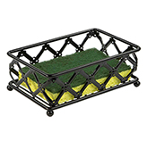 Porta Esponja Negro Home Basics