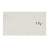 Toalla Ombre Leaves Blanco 31x46cm