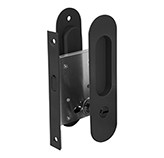 Cerradura Pico Loro Para Puerta Corrediza Oval Negra