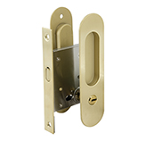 Cerradura Pico Loro Para Puerta Corrediza Oval Oro