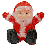 Santa Sentado Acrílico con Luz 30cm