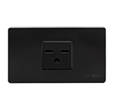 Tomacorriente Chino Volga Negro 15A Eurolight