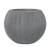 Porta macetero Gris 30x37cm Diseño Pliegues