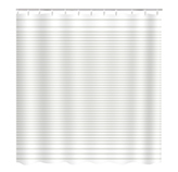 Cortina de Baño PVC Vinilo Blanca Stripes Horizontal 180x180cm