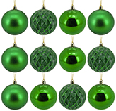 Bola Navideña Verde 7cm 10 Piezas