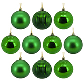 Bola Navideña Verde 7cm 10 Piezas