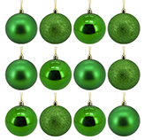 Bola Navideña Verde 6cm 12 Piezas