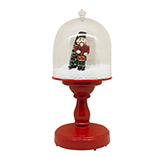 Farol Rojo de Mesa Musical con Cascanuez