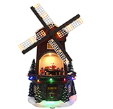 Molino para Pueblo con Música Movimiento y Luz Led