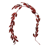 Guirnalda 150cm Roja Escarchada