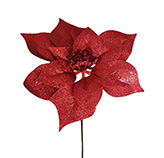 Pick Flor Escarchado Rojo