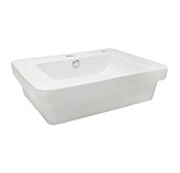 Lavamanos Fluid 1 Hueco Blanco Sobre Mesón