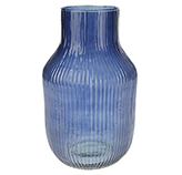 Florero Weden de Cristal 23x12cm Azul