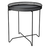 Mesa de Metal Troquel 46x40cm Negra